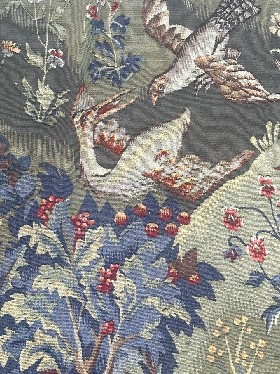 Merveilleuse tapisserie d'Aubusson française du début du 20TH CENTURY DESIGN tapisserie médiévale en vente 4