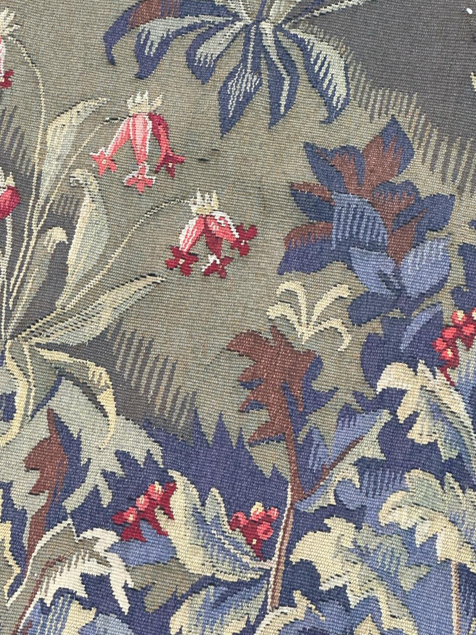 Merveilleuse tapisserie d'Aubusson française du début du 20TH CENTURY DESIGN tapisserie médiévale en vente 10