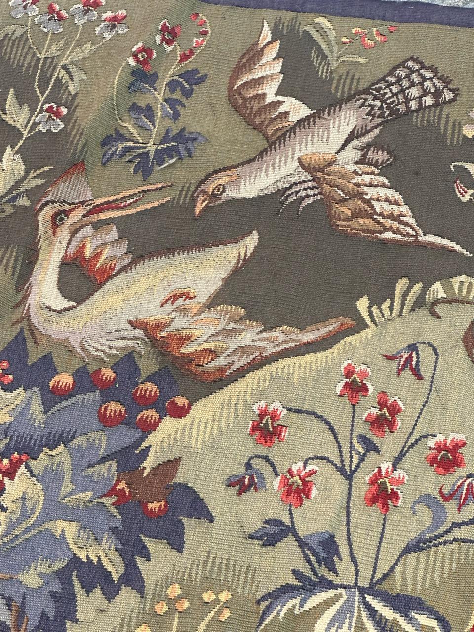 Merveilleuse tapisserie d'Aubusson française du début du 20TH CENTURY DESIGN tapisserie médiévale en vente 1