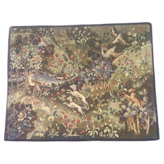 Wonderful early 20th century French Aubusson Tapestry medieval tapestry design