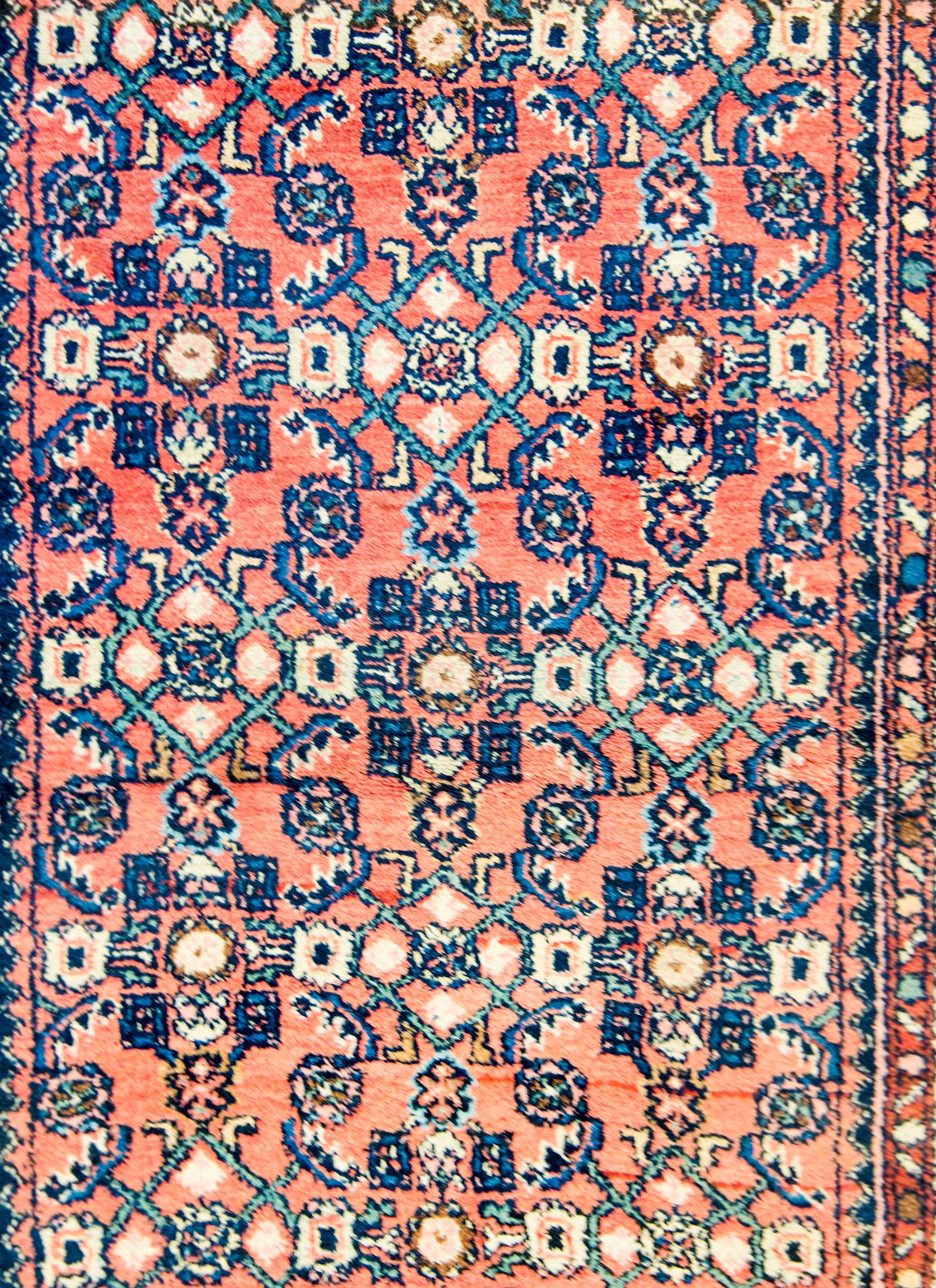 Heriz Serapi Wonderful Early 20th Century Herati Rug For Sale