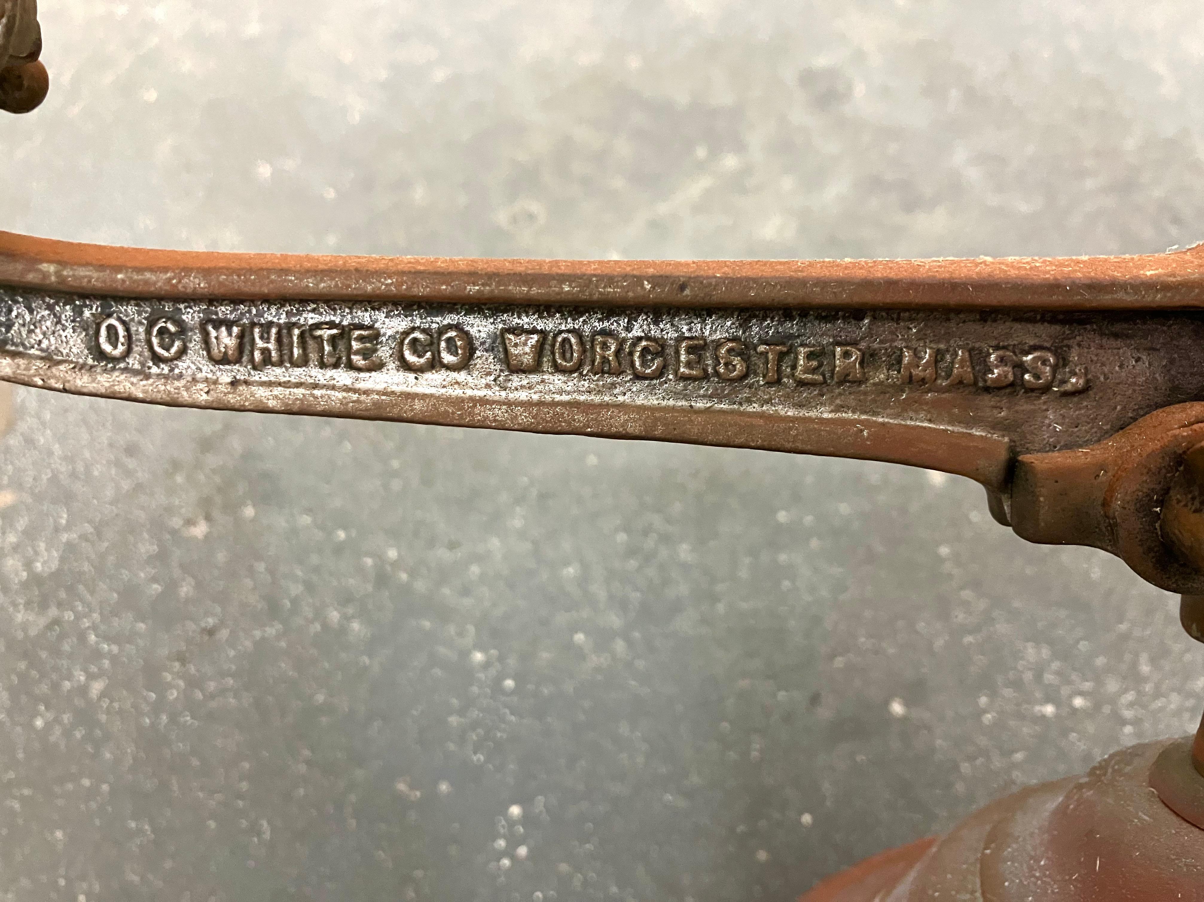 Wonderful Early 20th Century Industrial Desk Lamp by OC White For Sale 5