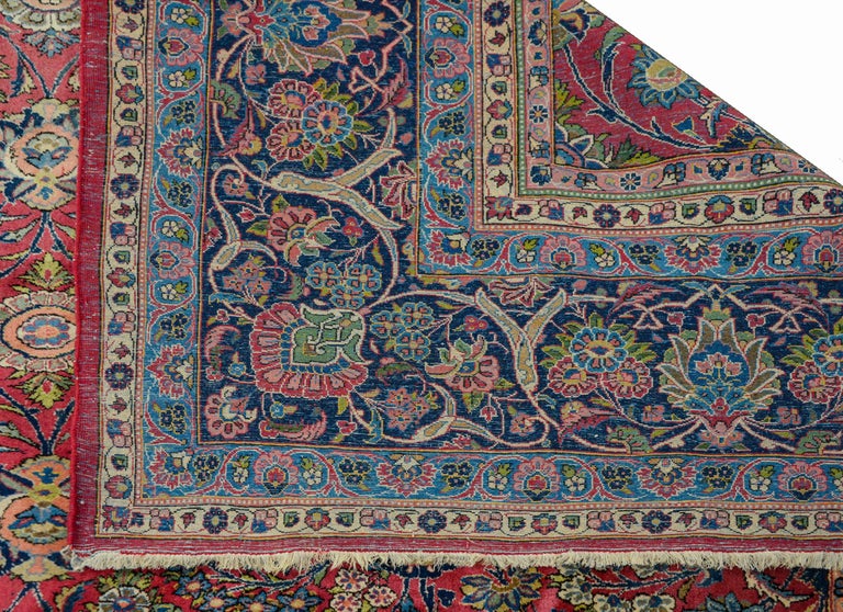 Wonderful Early 20th Century Kashan Dabir Rug For Sale at 1stDibs