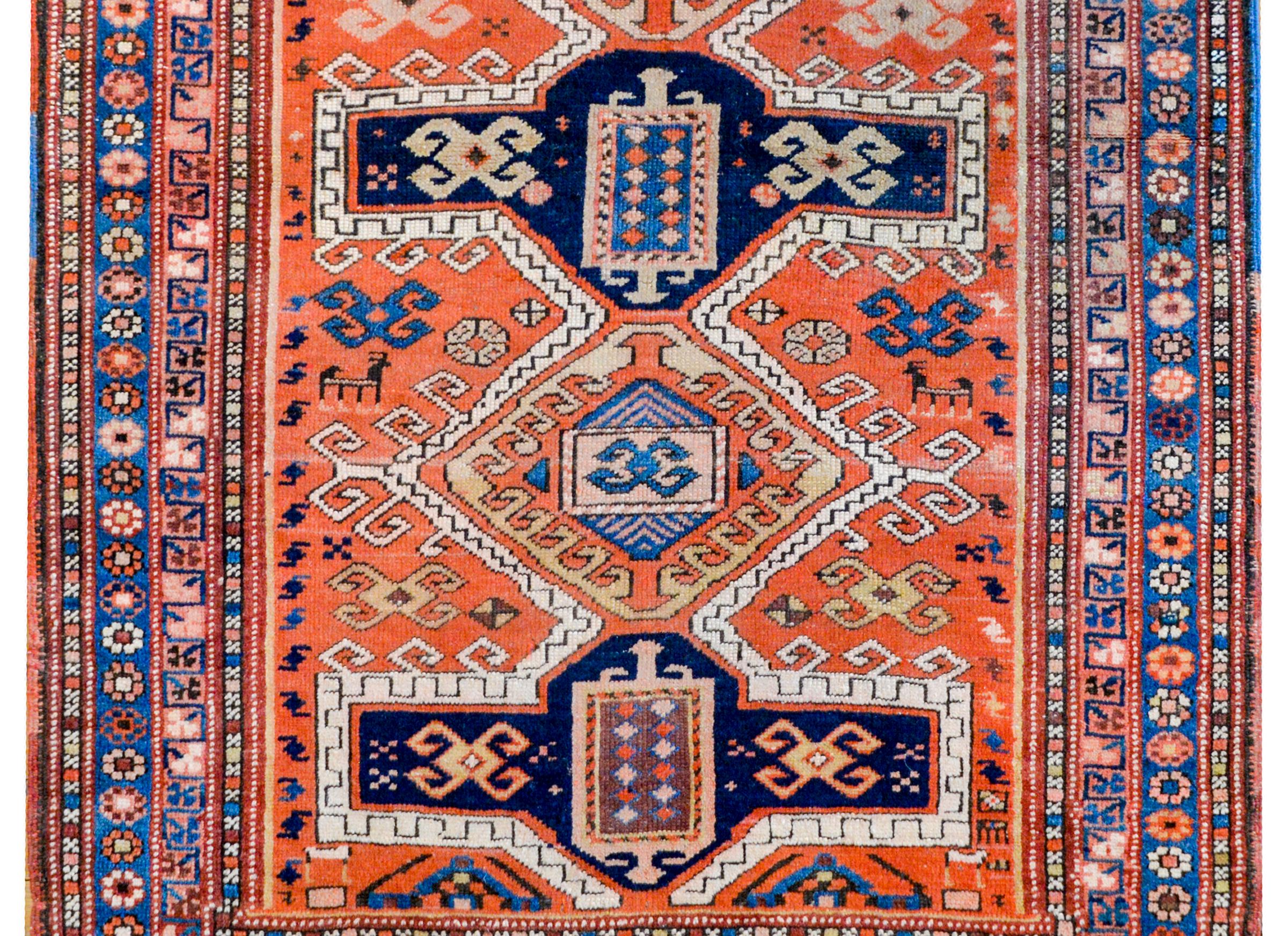 Azerbaijani Wonderful Early 20th Century Fachralo Kazak  Prayer Rug For Sale