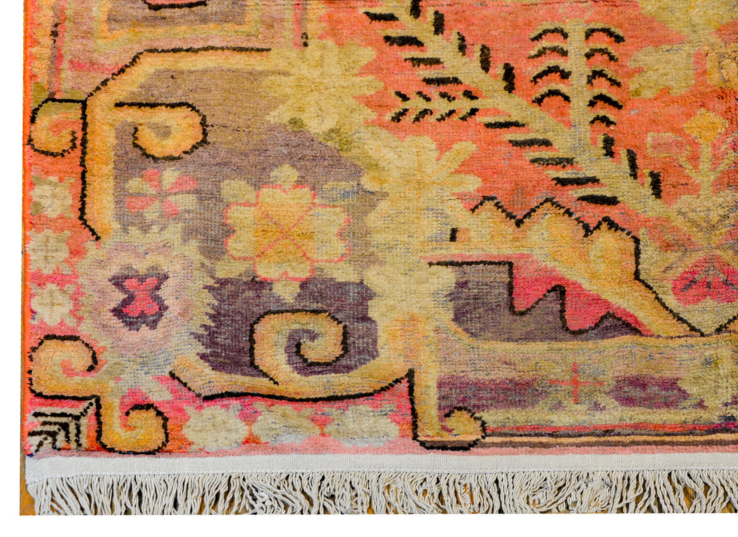Wool Wonderful Early 20th Century Khotan Rug For Sale
