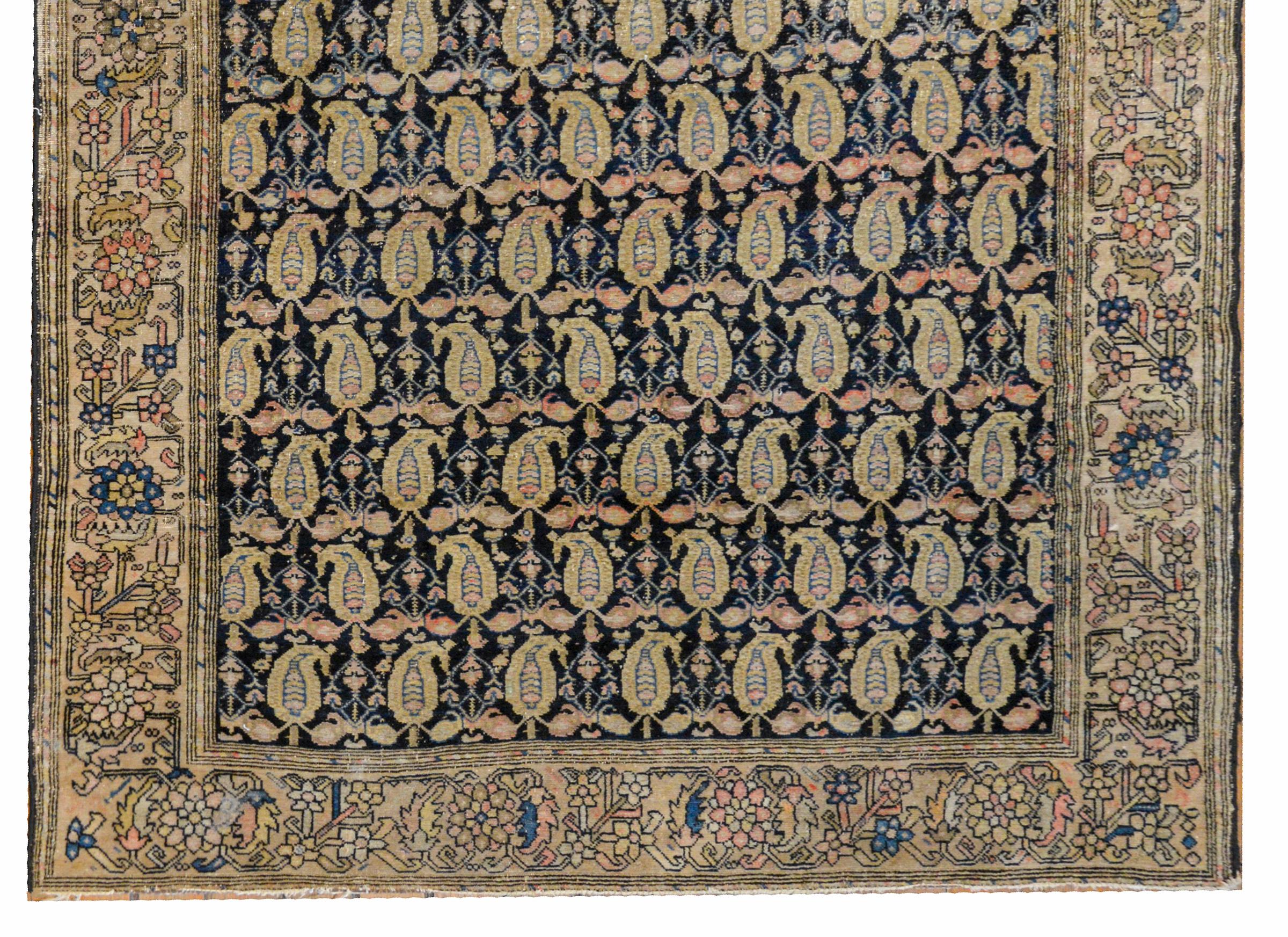 Vegetable Dyed Wonderful Early 20th Century Malayer Rug For Sale