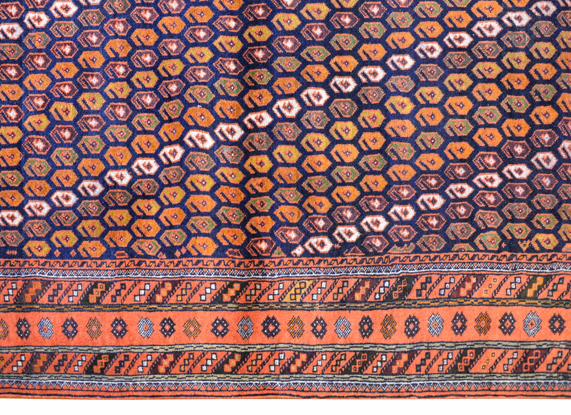 Wool Wonderful Early 20th Century Shiraz Rug For Sale