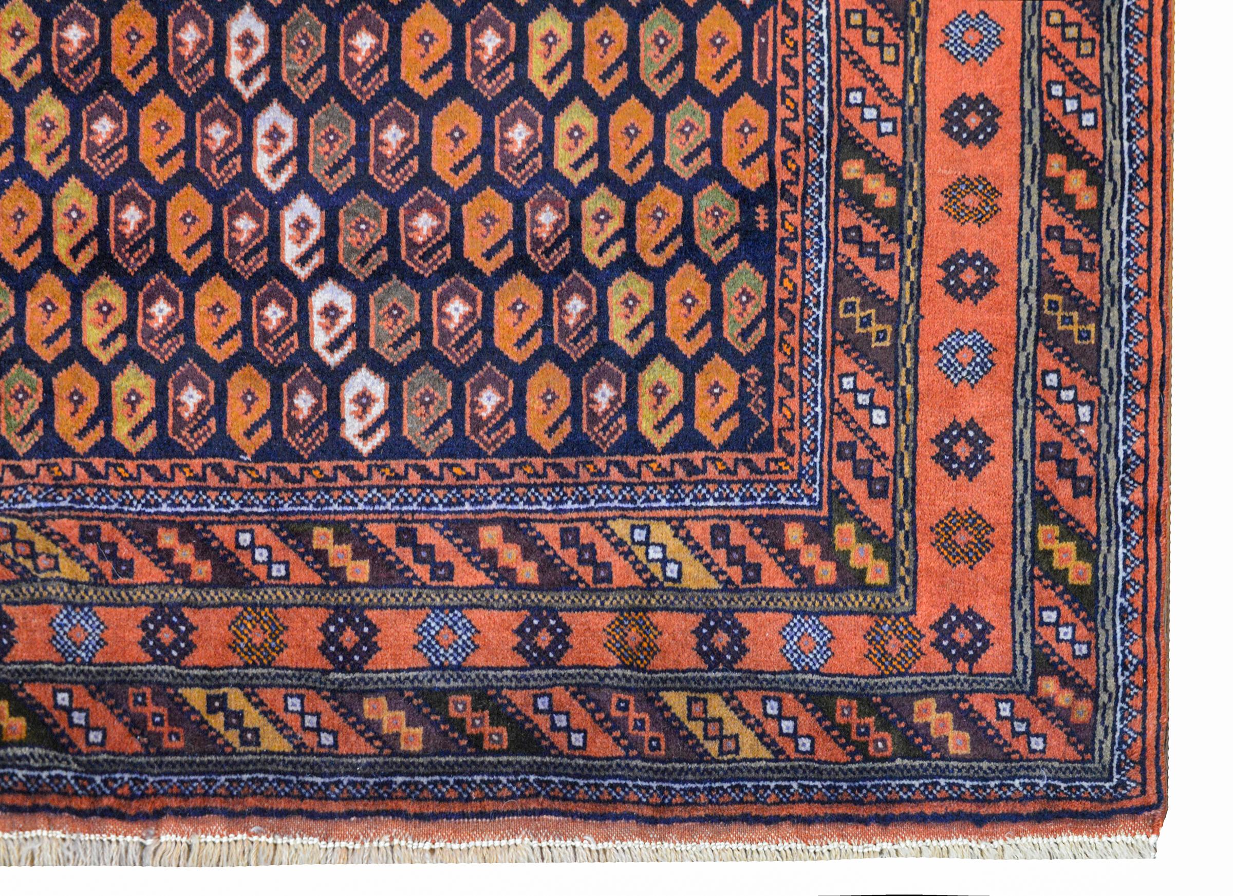 Wonderful Early 20th Century Shiraz Rug For Sale 1
