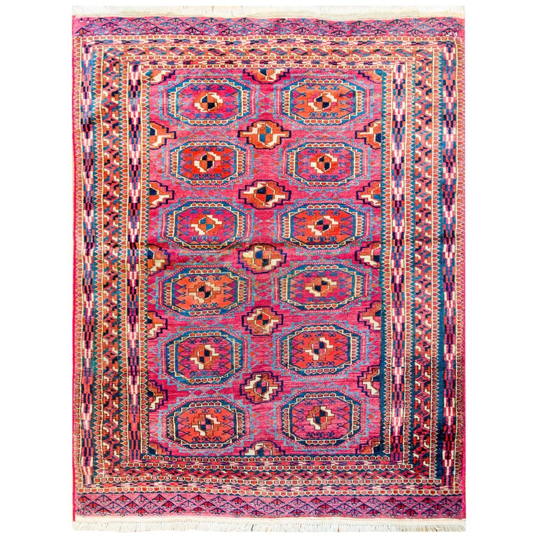 Wonderful Early 20th Century Teke Rug For Sale at 1stDibs