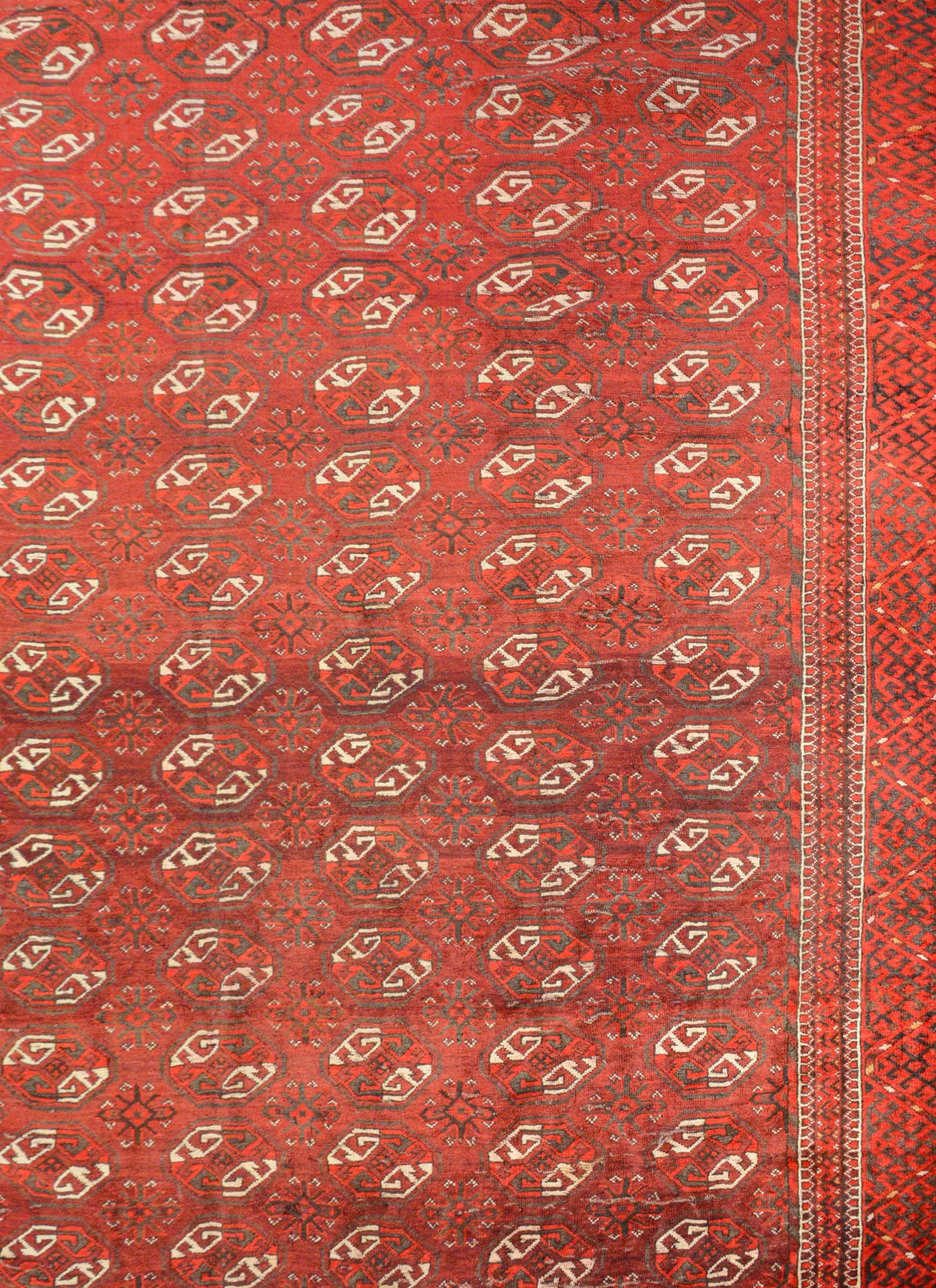 Vegetable Dyed Wonderful Early 20th Century Turkomen Rug For Sale