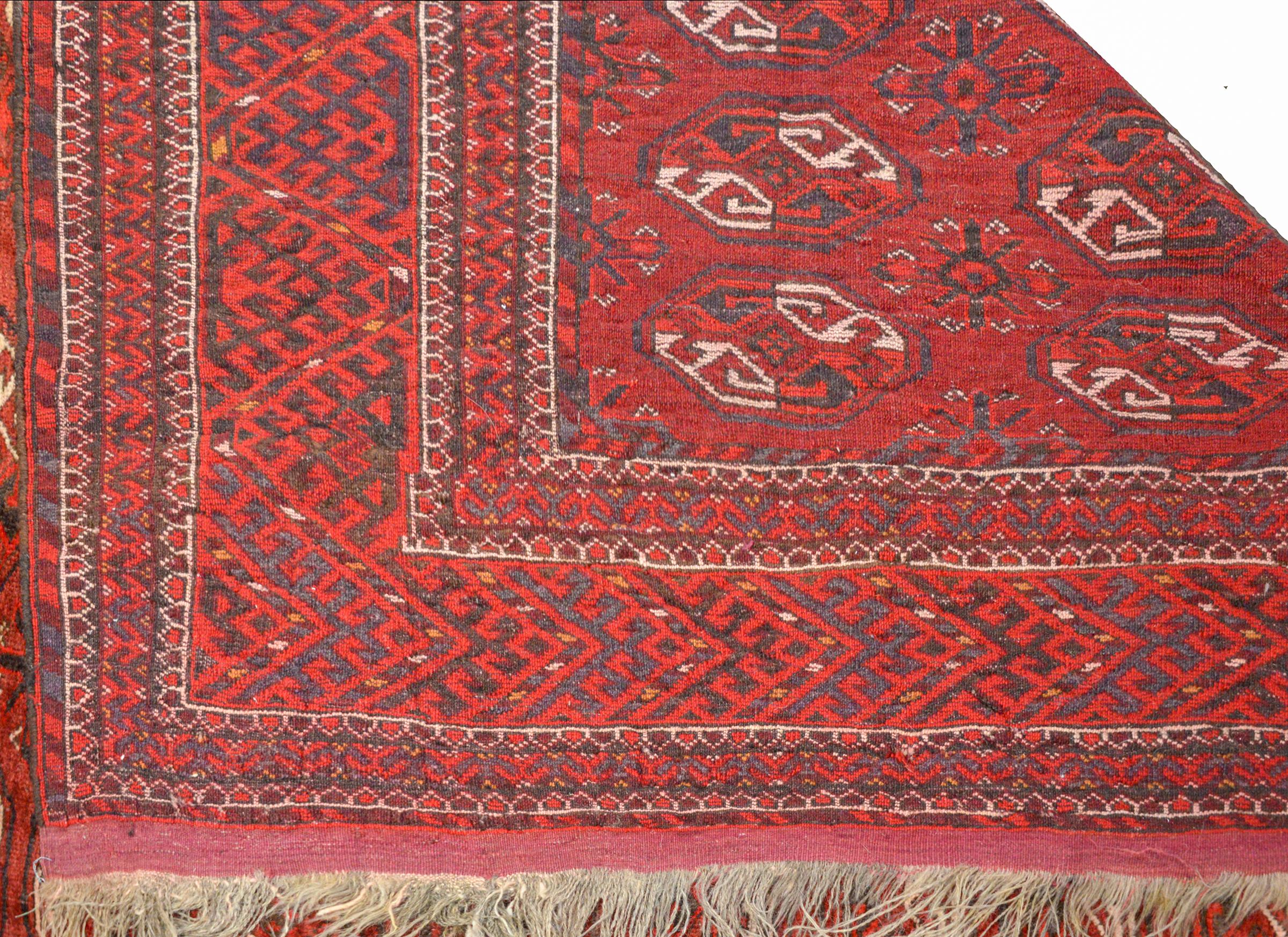 Wonderful Early 20th Century Turkomen Rug For Sale 1
