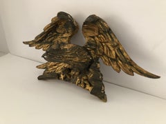 Wonderful Early Giltwood Architectural Fragment of Eagle