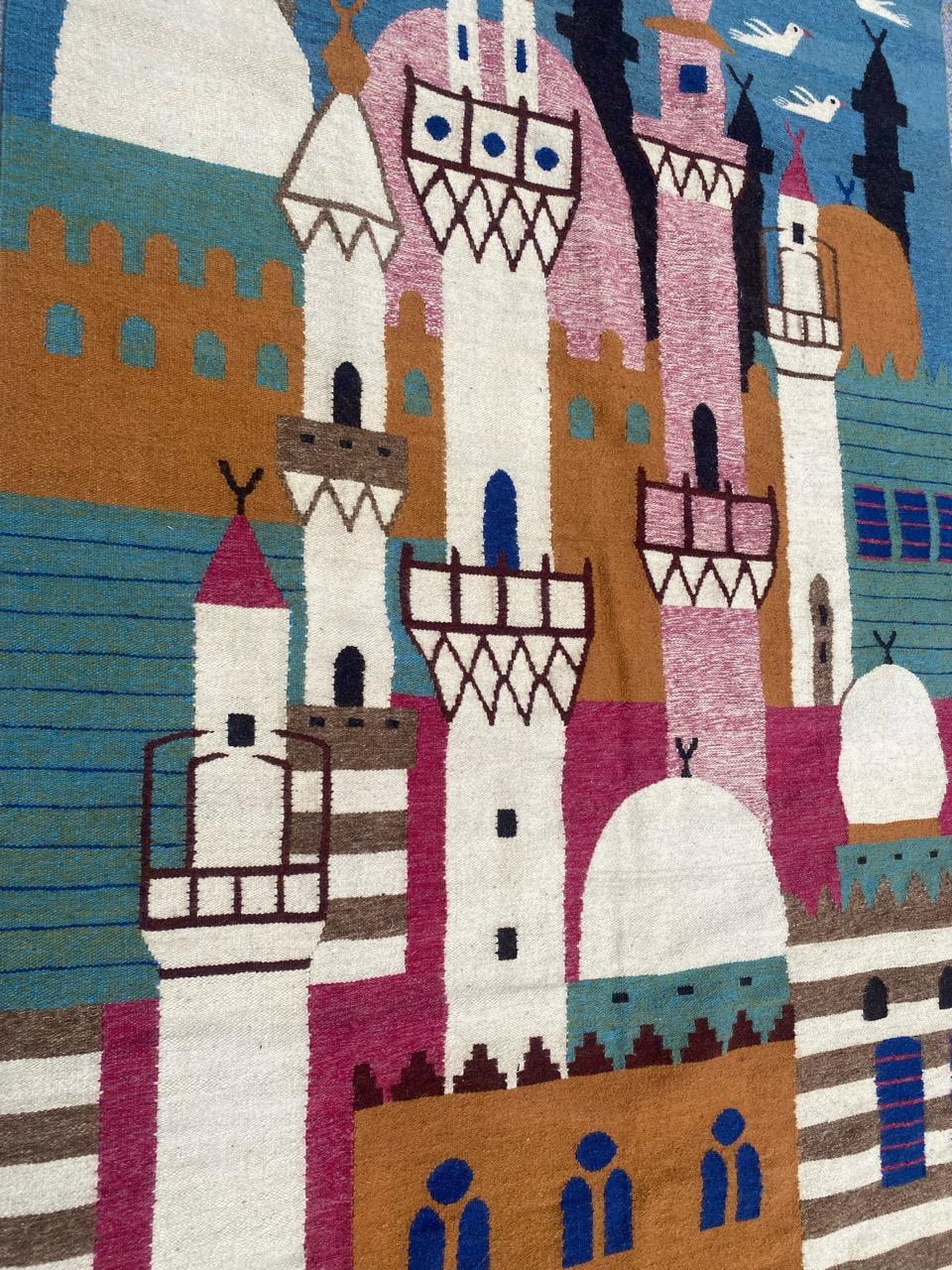 Merveilleuse tapisserie égyptienne vintage de Bobyrug en vente 8