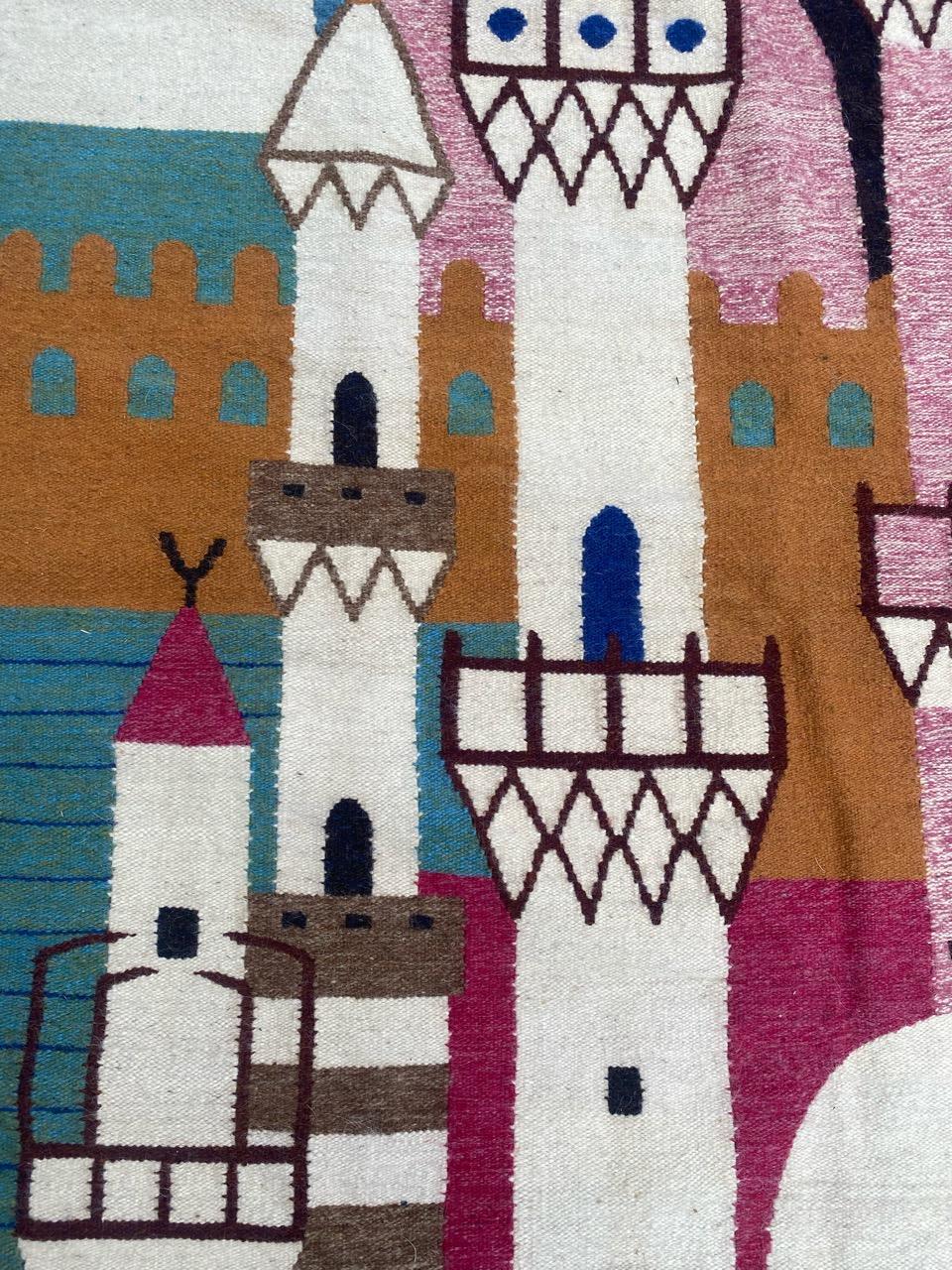 Tissé à la main Merveilleuse tapisserie égyptienne vintage de Bobyrug en vente