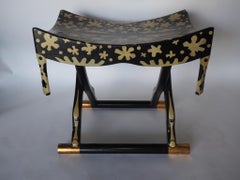 Wonderful Egyptian Revival Hand Painted Stool
