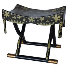 Wonderful Egyptian Revival Hand Painted Stool