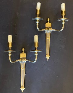 Wonderful Empire Neoclassical Bronze Urn Caldwell Two Candelabra Four 4 Sconces