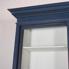 Wonderful English Painted Display Cabinet