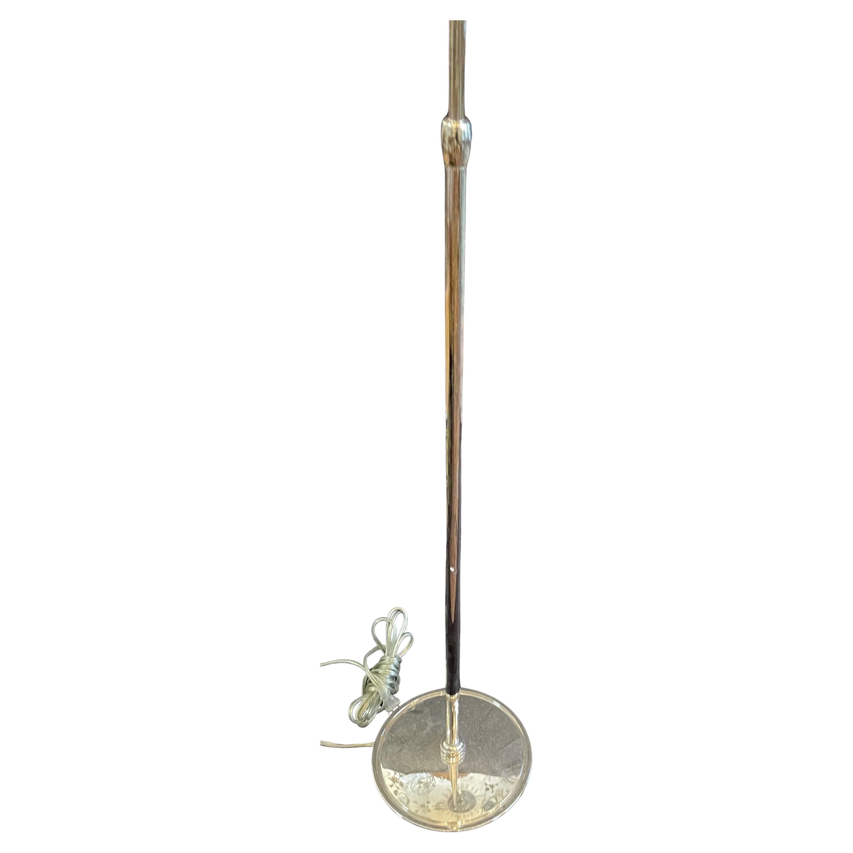 XX secolo Meravigliosa lampada da terra Equilibrium Ralph Lauren Counterbalance in nichel lucido in vendita