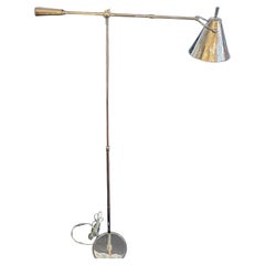 Wonderful Equilibrium Ralph Lauren Counterbalance Polished Nickel Floor Lamp