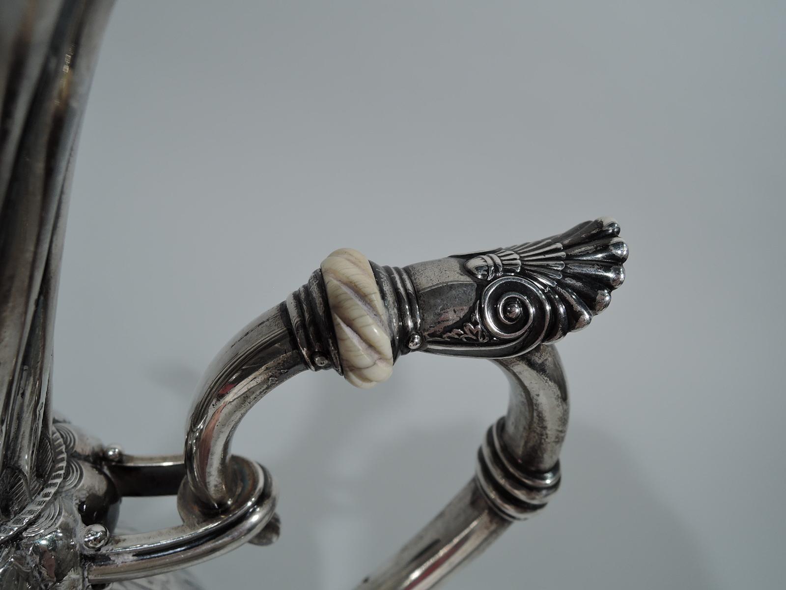 Wonderful Exotic Sterling Silver Turkish Coffeepot by Gorham In Good Condition In New York, NY