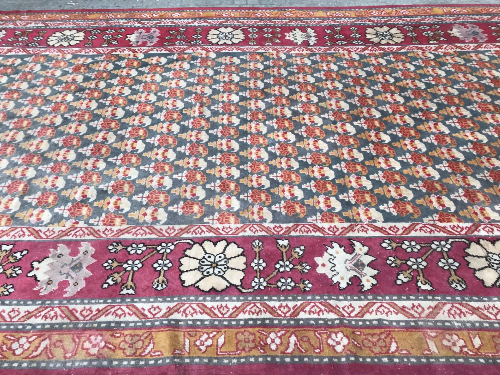 Wonderful Extra Large Santa Claus Design French Algerian Rug 5