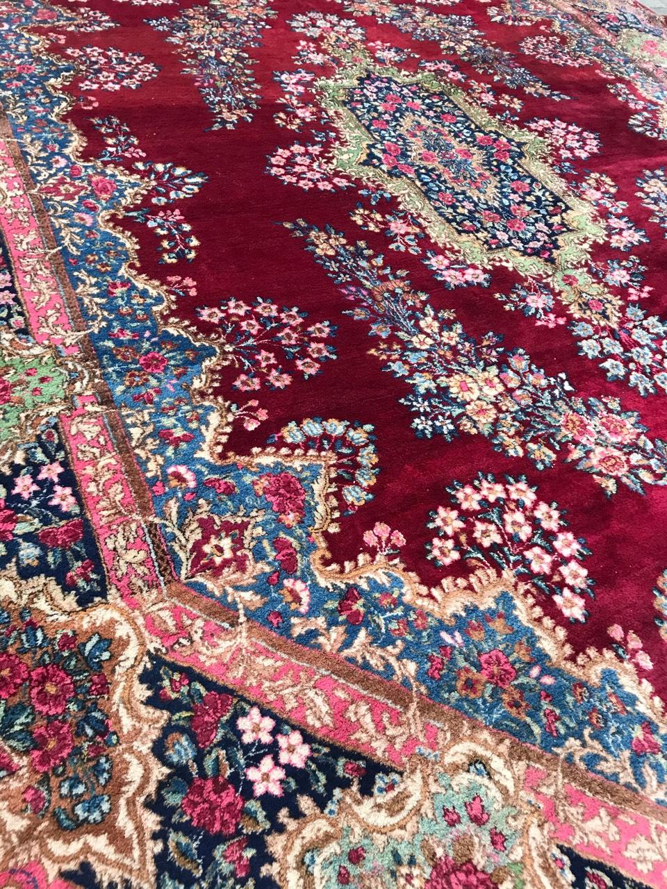 Wonderful extremely Fine and Large Kirman style rug For Sale 5