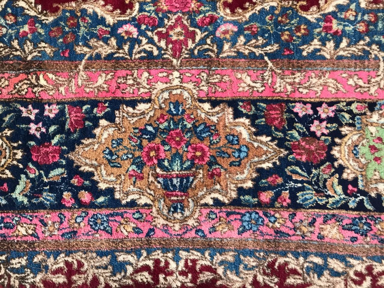 Wonderful extremely Fine and Large Kirman style rug For Sale 1