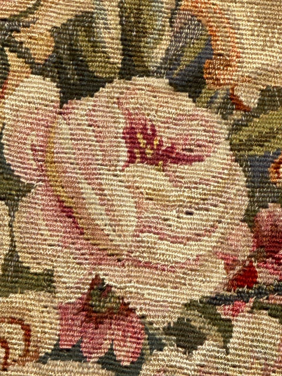 Merveilleuse tapisserie d'Aubusson tissée à la main, ancienne et fine, 