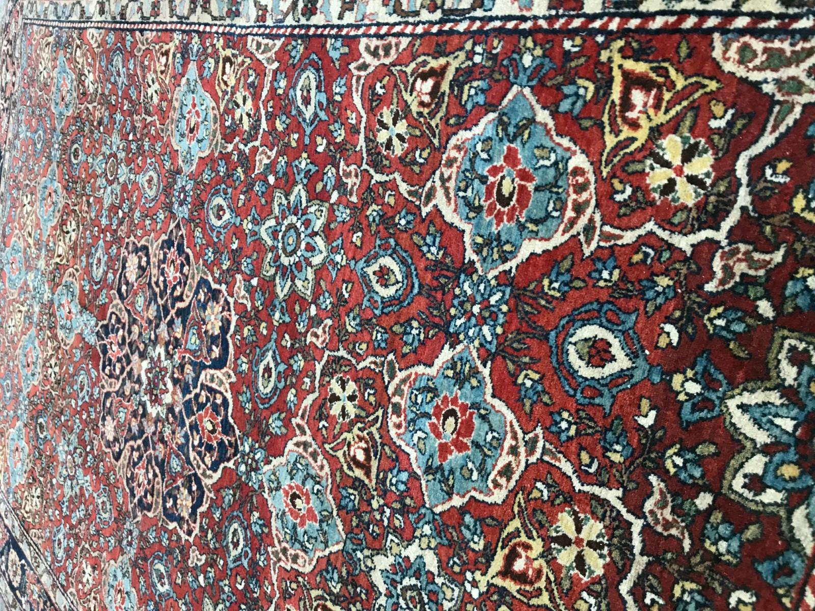 Bobyrug’s Wonderful Fine Antique Ispahan Rug For Sale 2