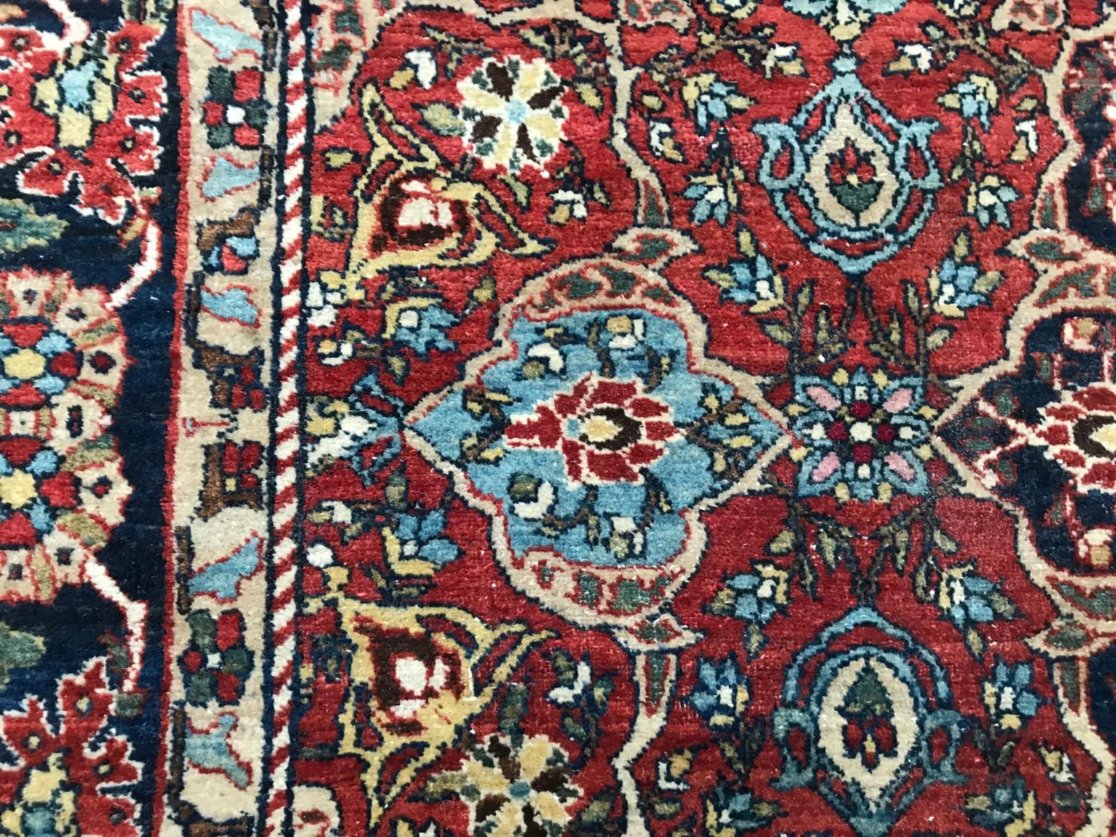Bobyrug’s Wonderful Fine Antique Ispahan Rug For Sale 5