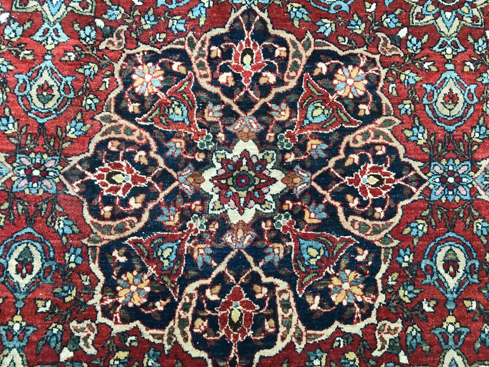 Bobyrug’s Wonderful Fine Antique Ispahan Rug For Sale 6