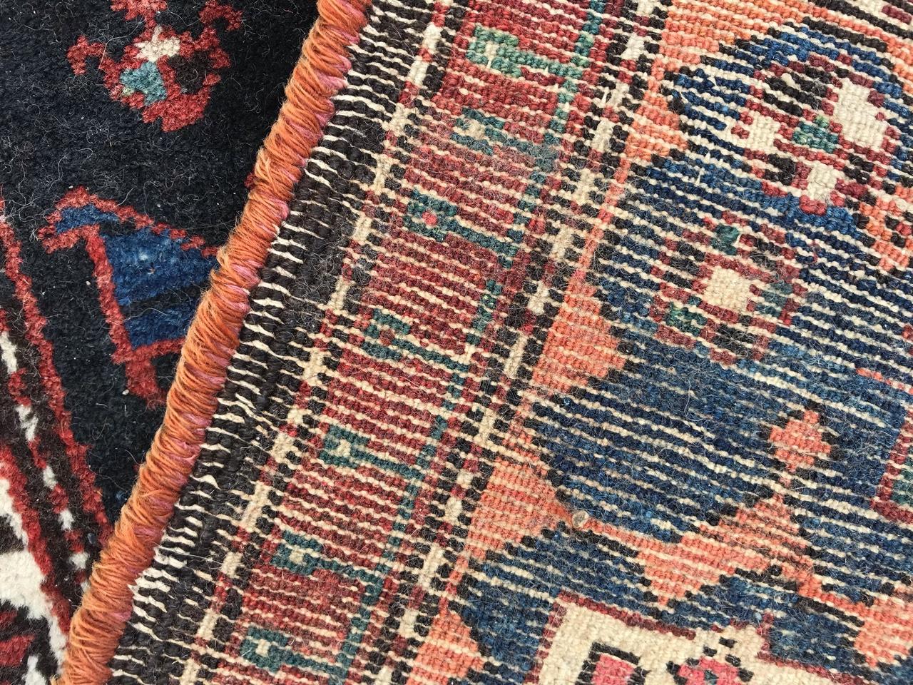 Maravillosa alfombra antigua kurda Malayer de Bobyrug en venta 12