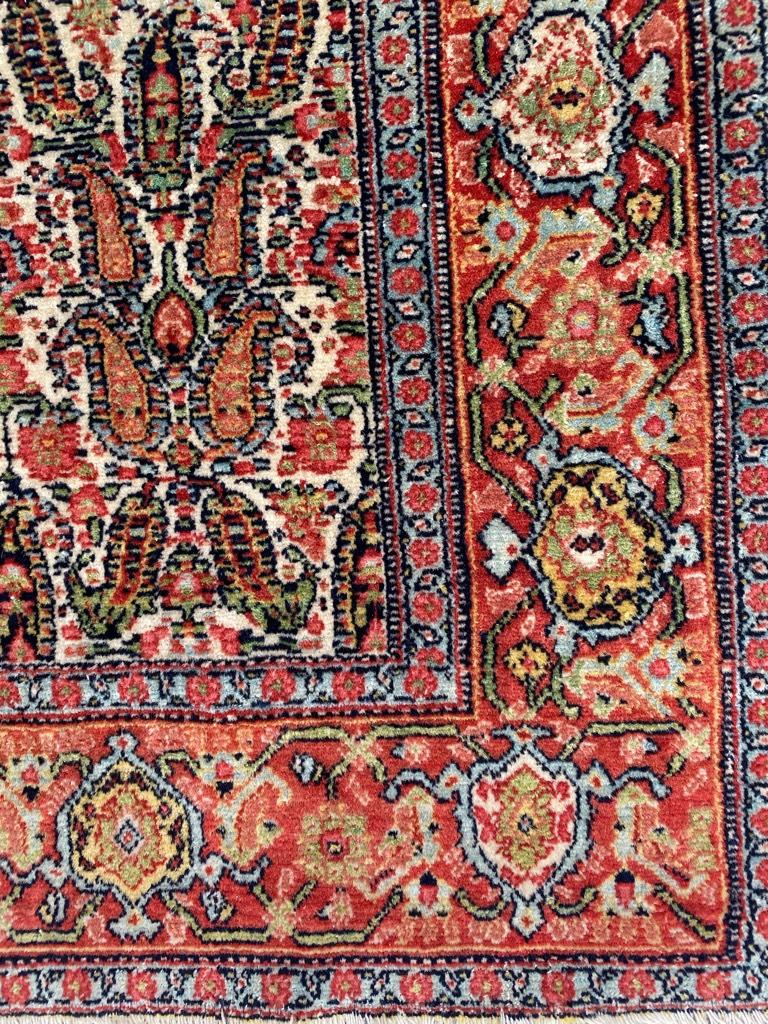 Wonderful Fine Antique Kurdish Senneh Rug For Sale 5