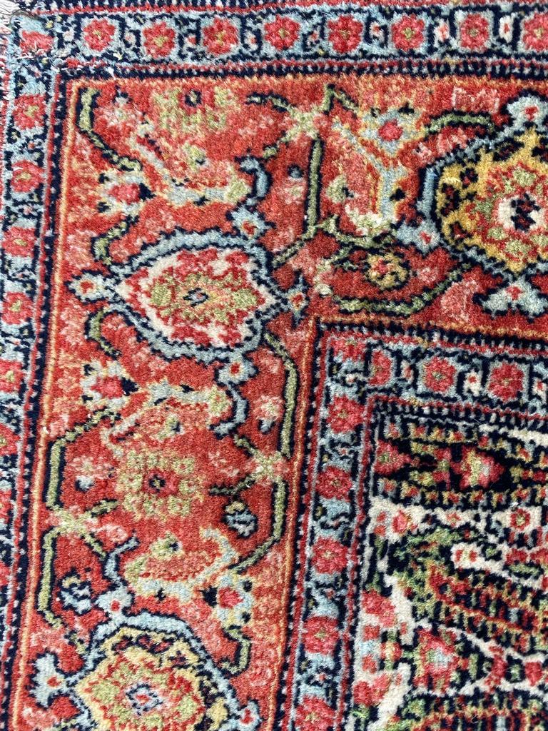 Wonderful Fine Antique Kurdish Senneh Rug For Sale 6