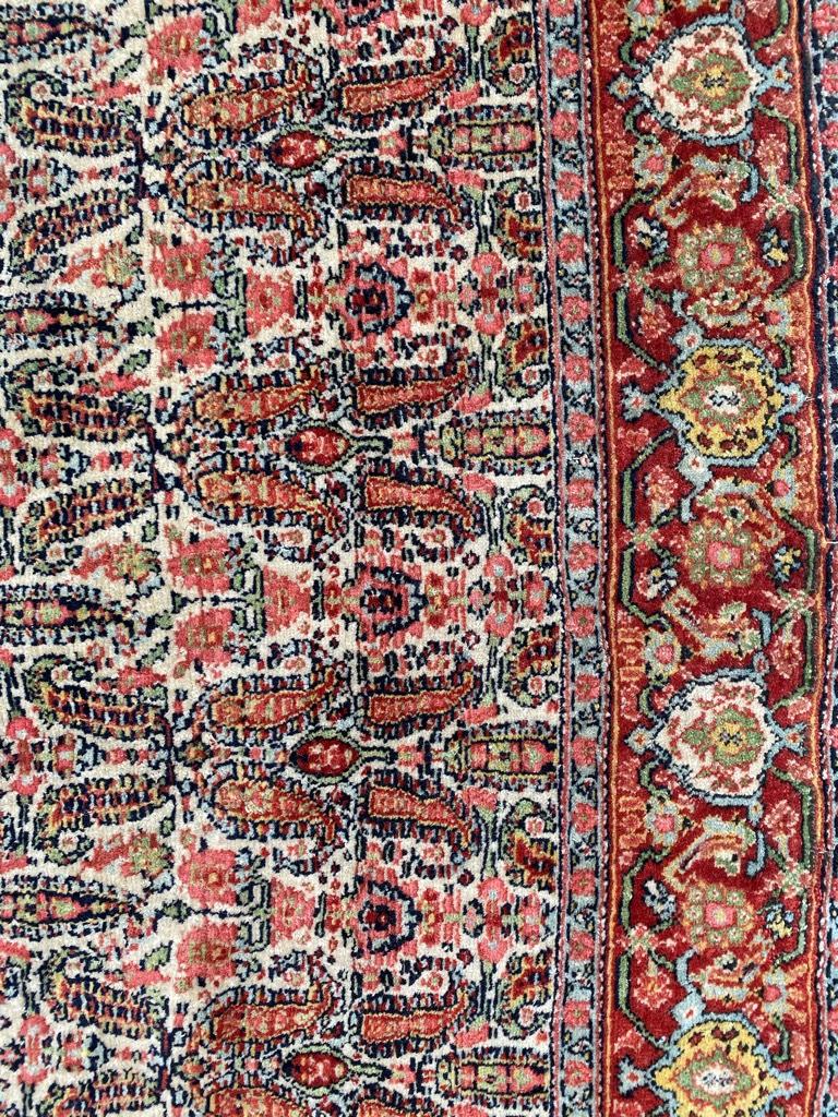 Wool Wonderful Fine Antique Kurdish Senneh Rug For Sale