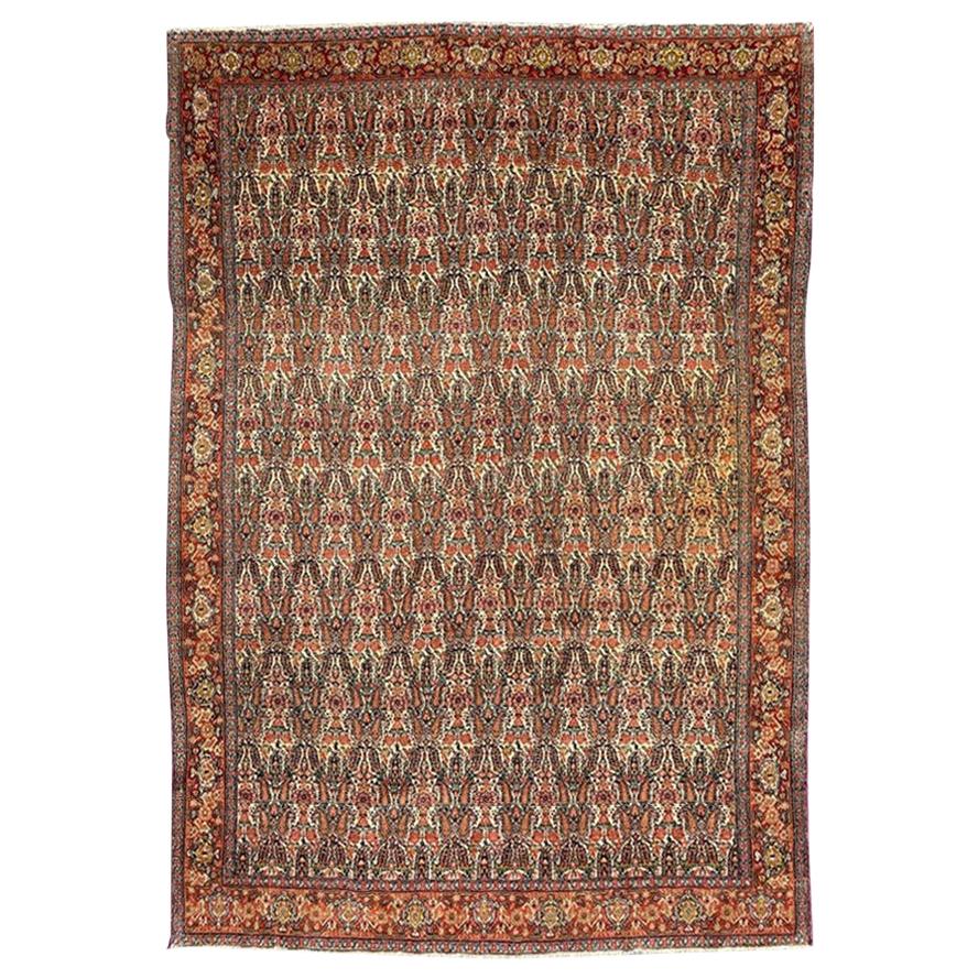 Wonderful Fine Antique Kurdish Senneh Rug