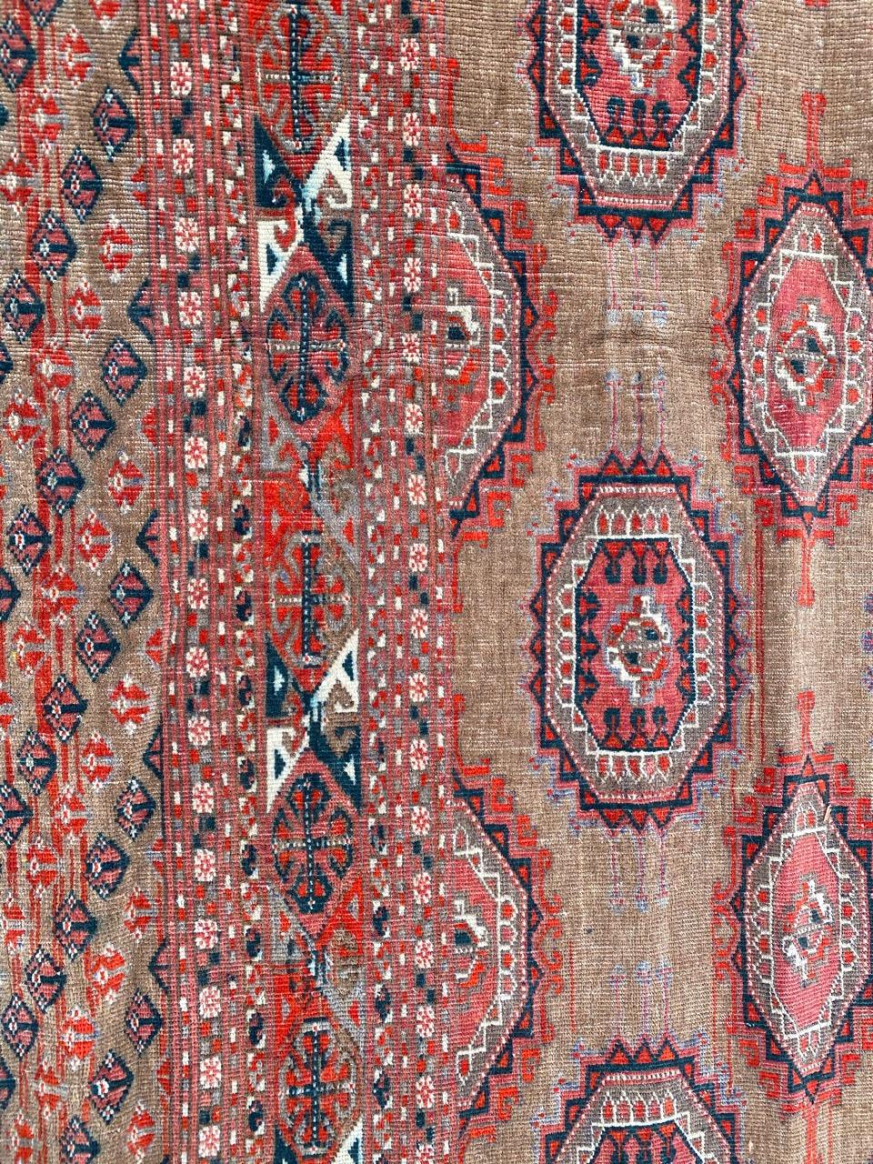 Magnifique tapis turkmène ancien de grande taille en vente 2