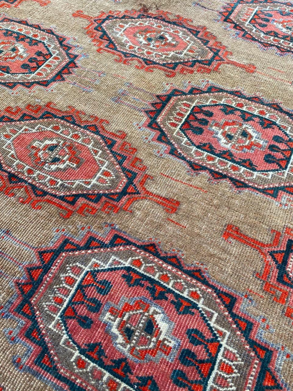 Magnifique tapis turkmène ancien de grande taille en vente 5