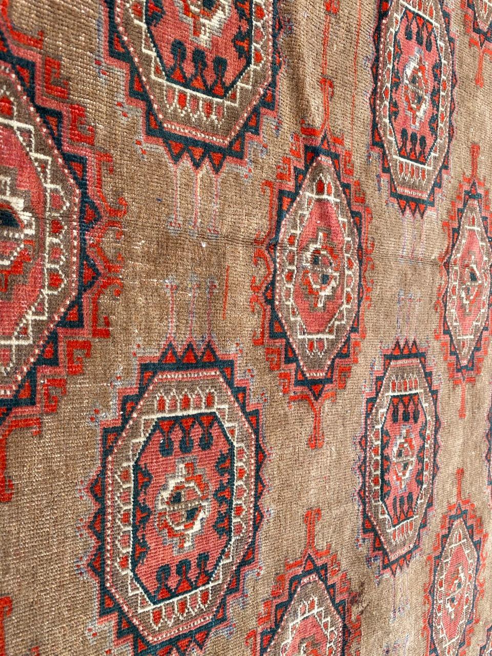 Magnifique tapis turkmène ancien de grande taille en vente 6