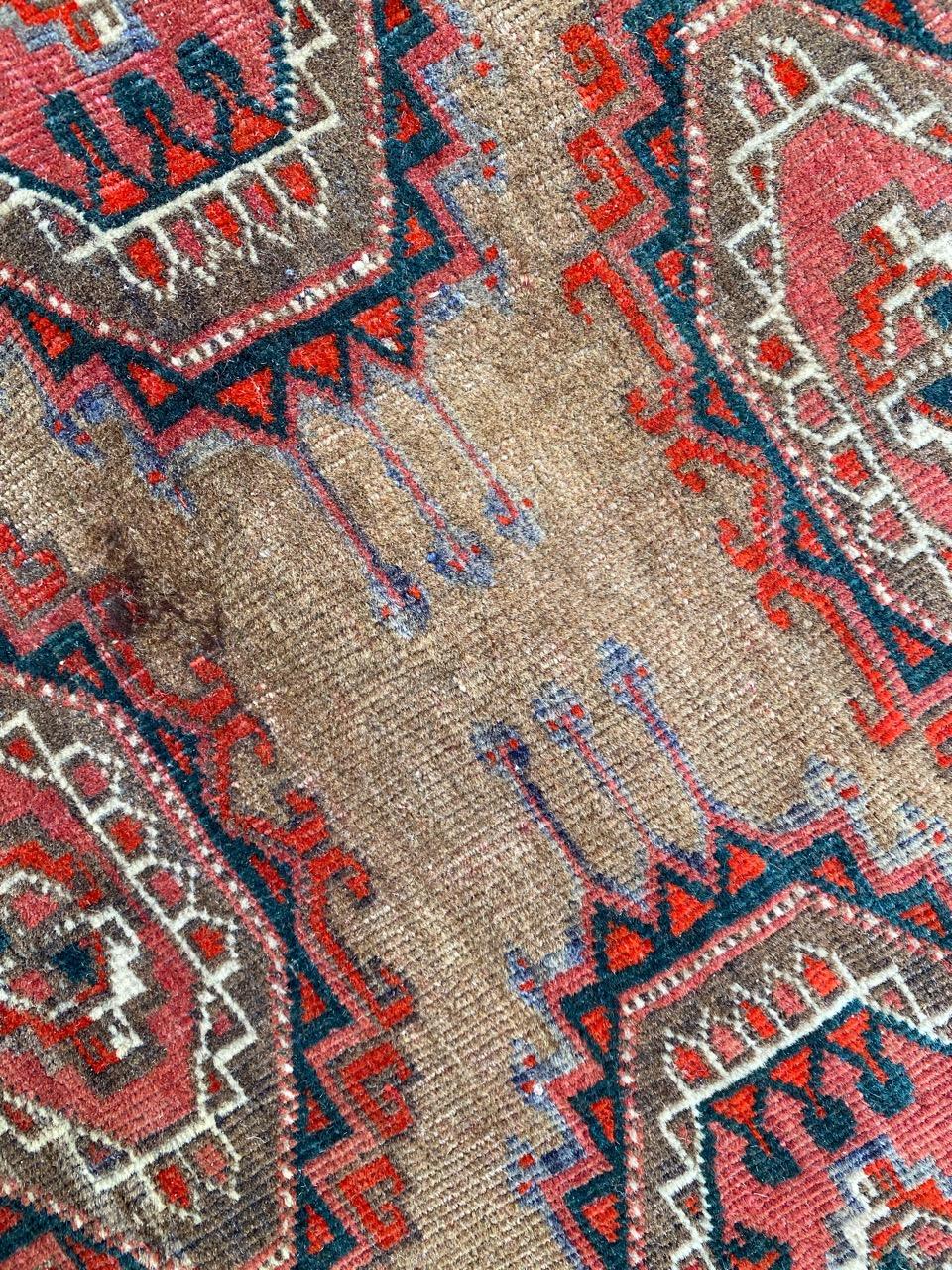 Magnifique tapis turkmène ancien de grande taille en vente 9