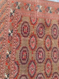 Wonderful Fine Antique Large Turkmen Rug