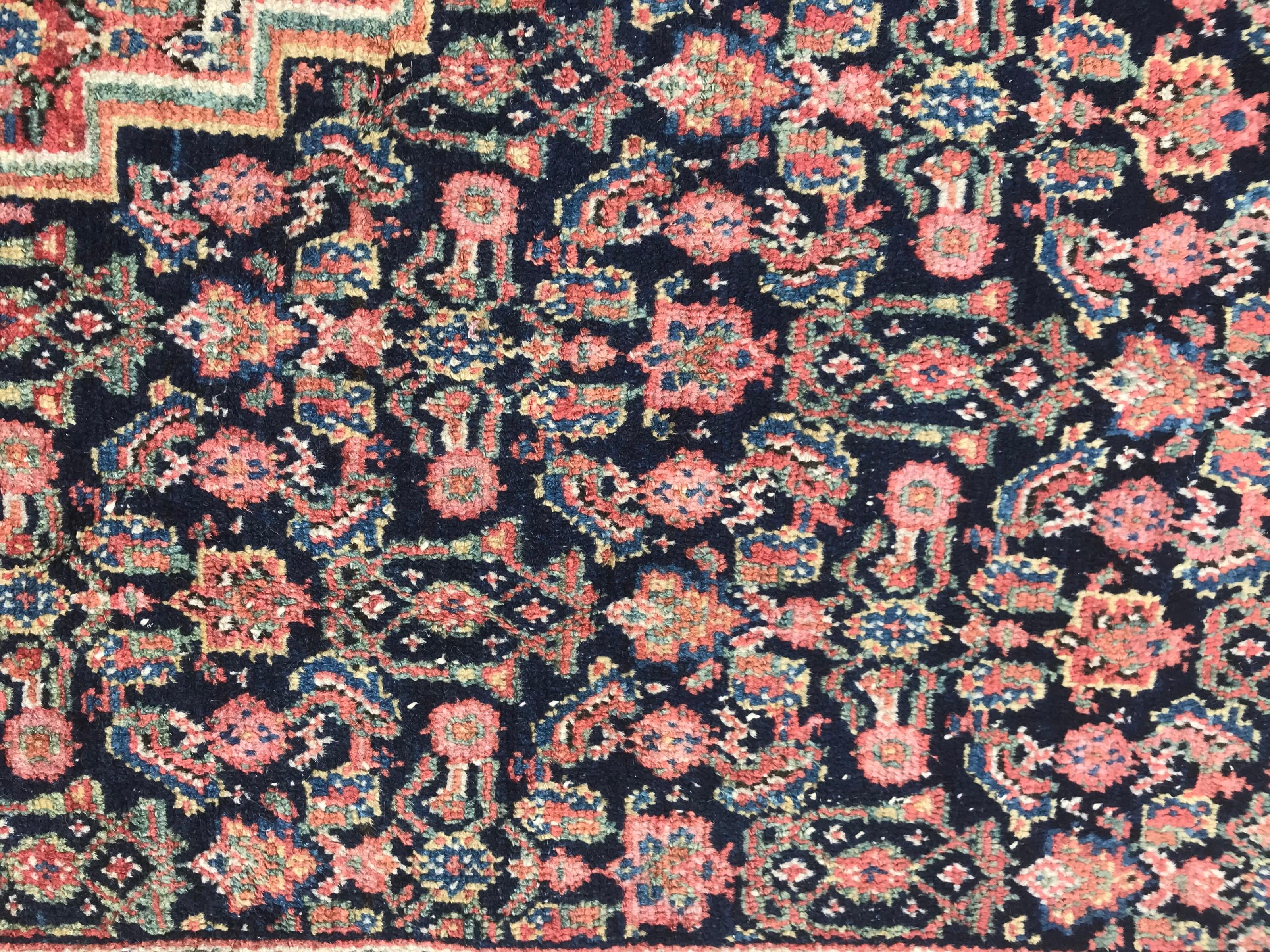 Bobyrug's Wundervoller feiner antiker Senneh-Teppich im Angebot 7