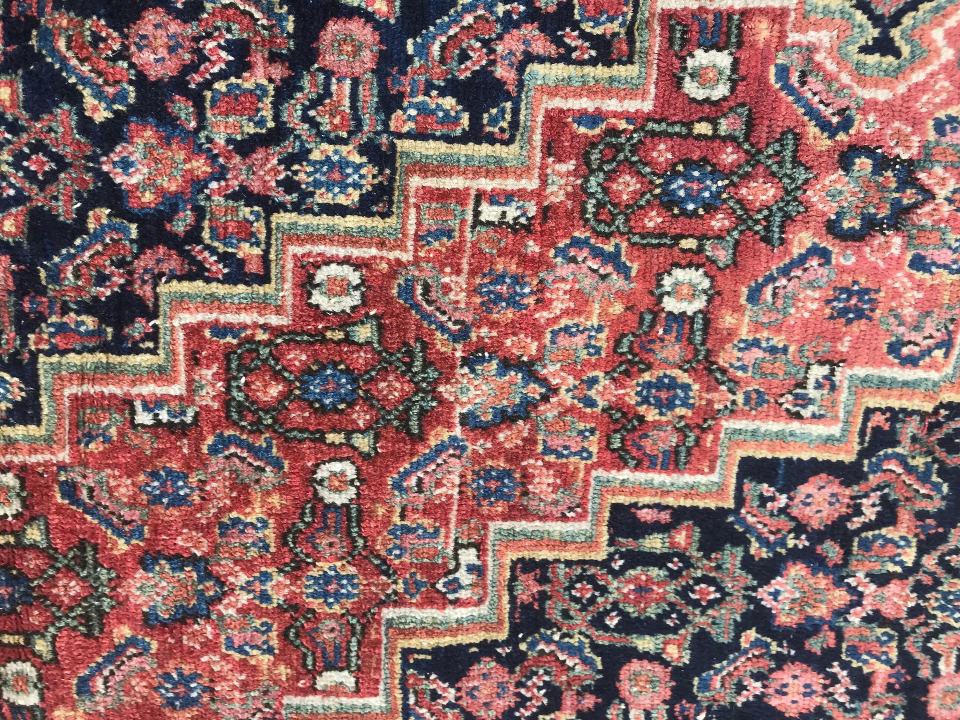Bobyrug's Wundervoller feiner antiker Senneh-Teppich im Angebot 8