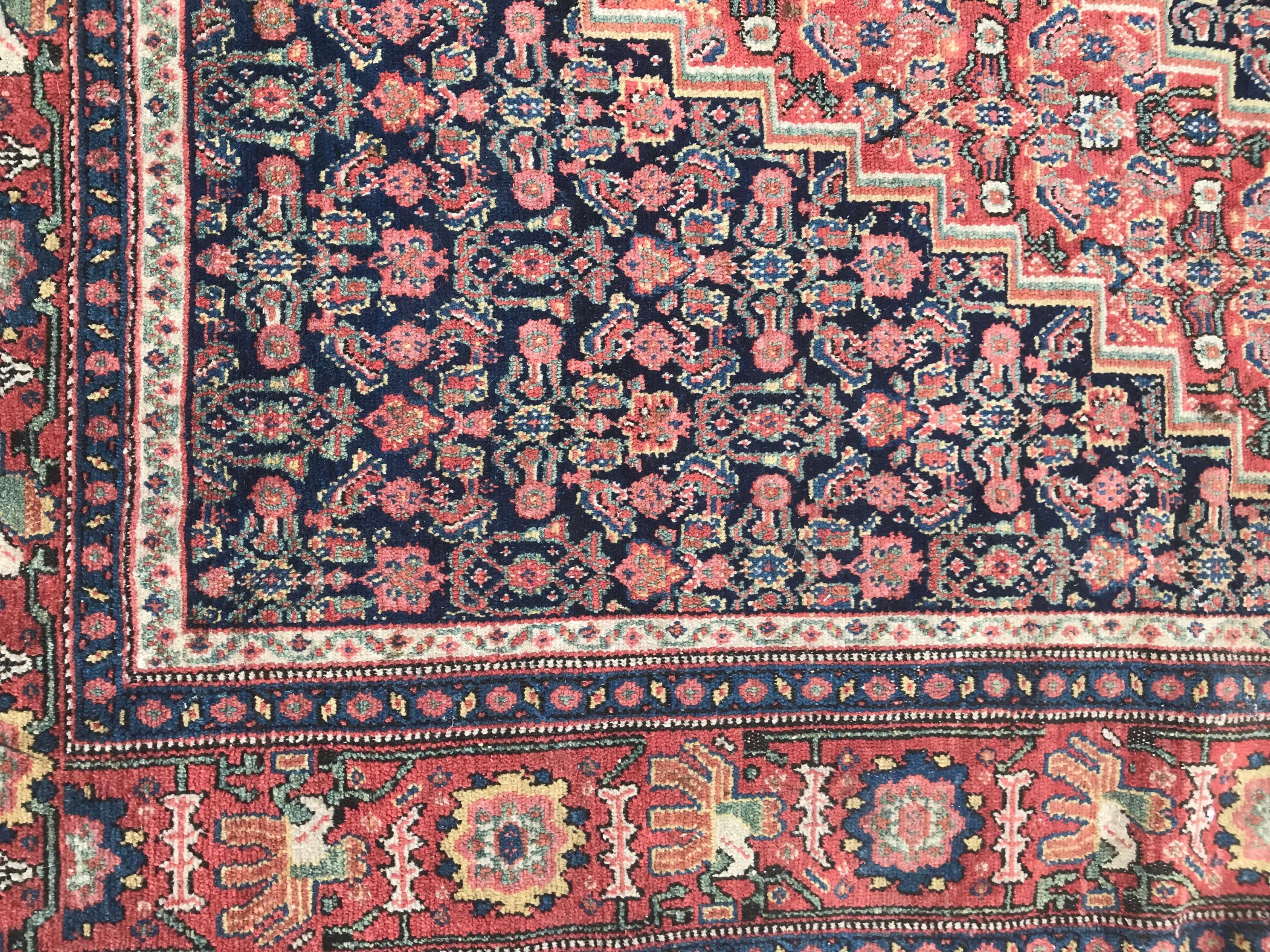 Bobyrug's Wundervoller feiner antiker Senneh-Teppich im Angebot 10