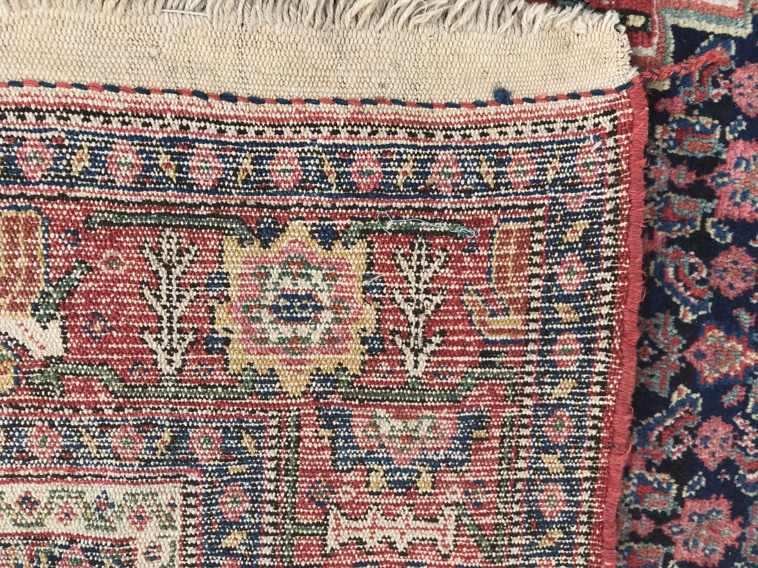 Bobyrug's Wundervoller feiner antiker Senneh-Teppich im Angebot 11