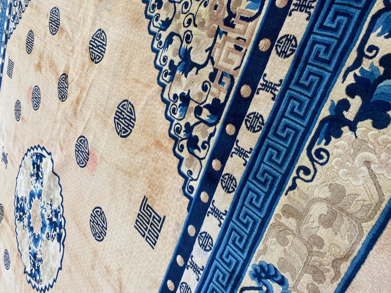 Extra Large Chinese Rug Wonderful Fine Large Vintage Chinese Peking Rug For Sale at 1stDibs