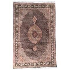 Wunderschöner feiner Vintage-Tabriz-Teppich