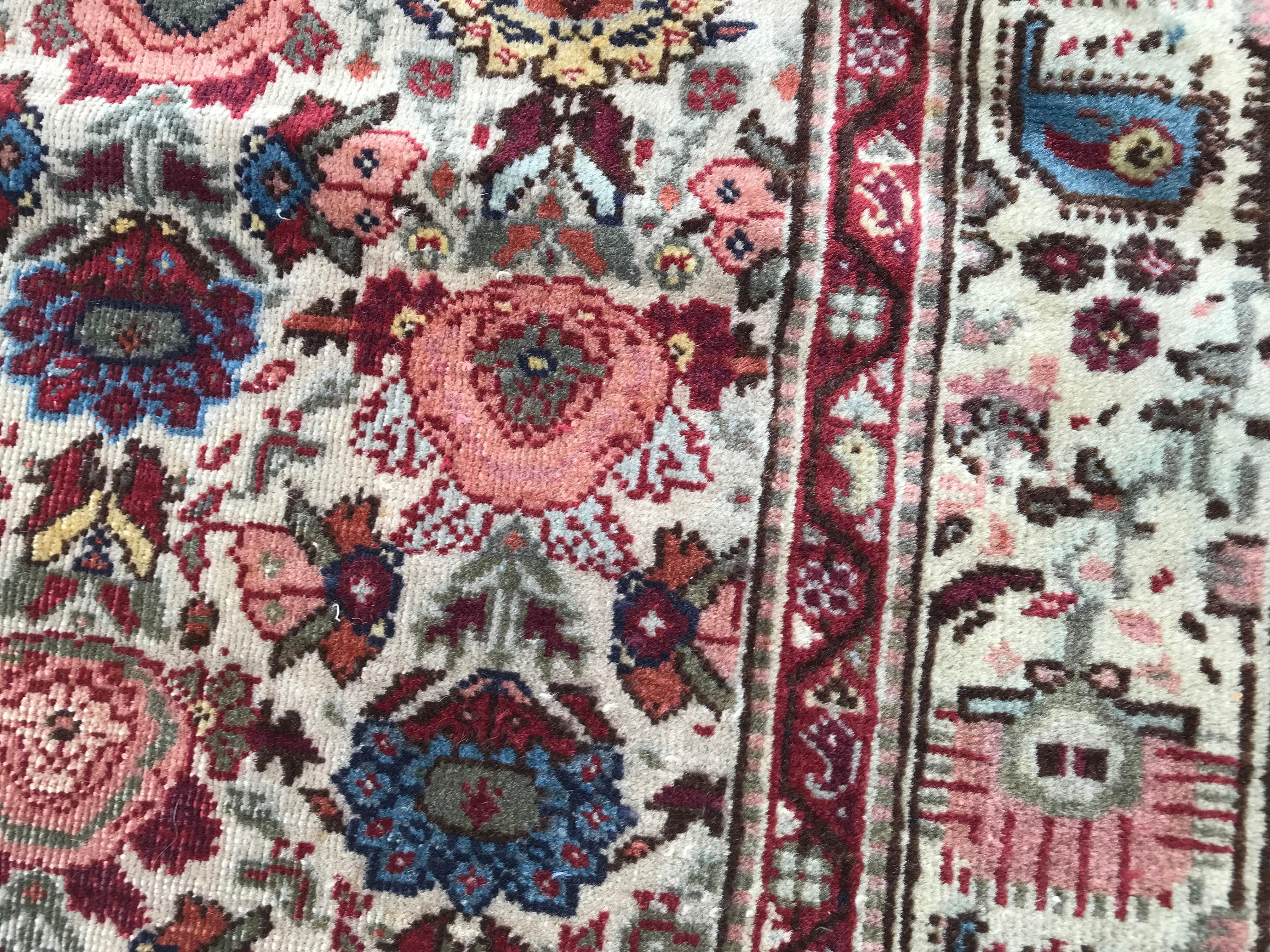 Cotton Bobyrug’s Wonderful Fine Vintage Turkish Sivas Rug For Sale