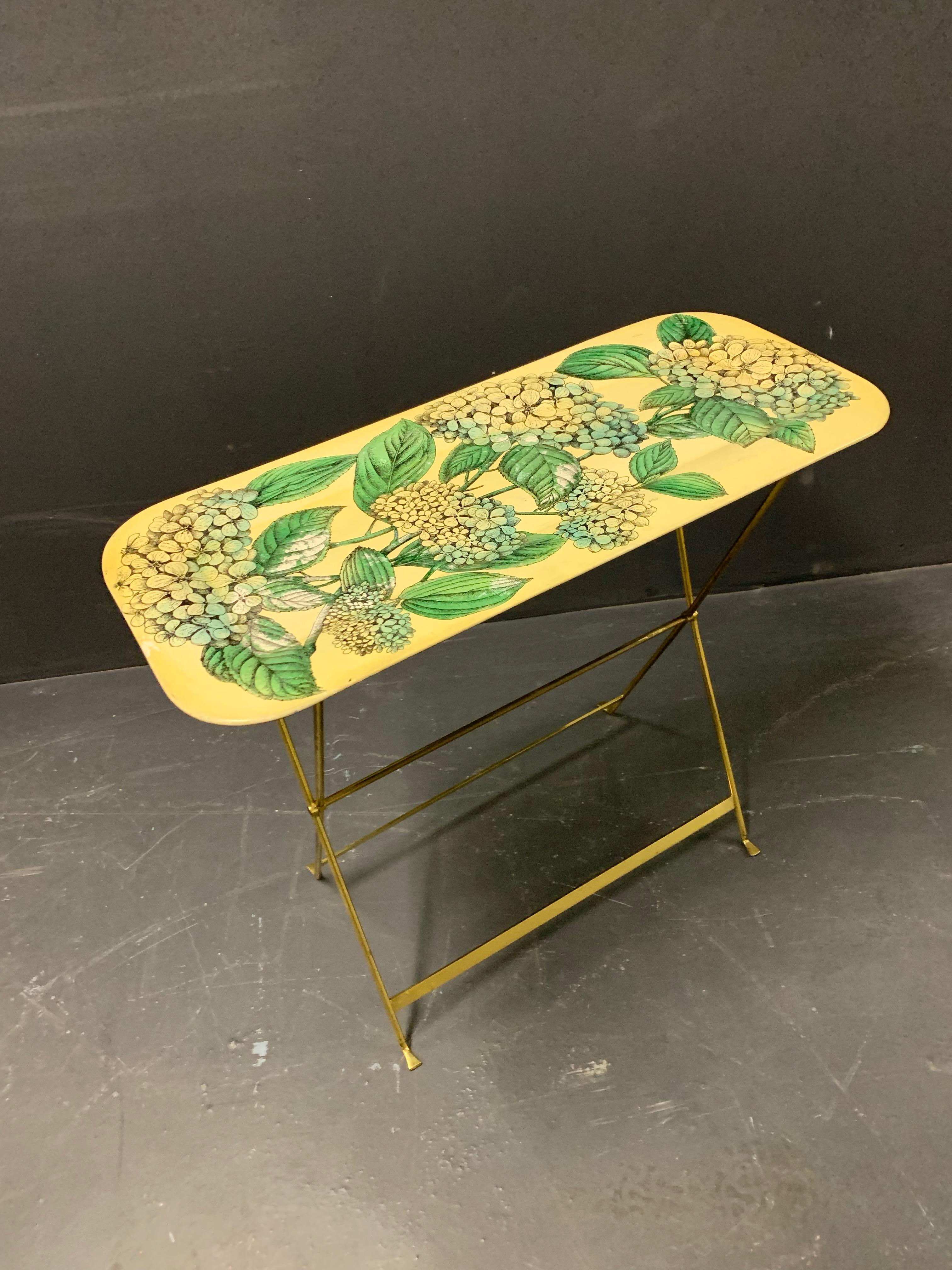 Wonderful Fornasetti Tray with Original Brass Stand 10